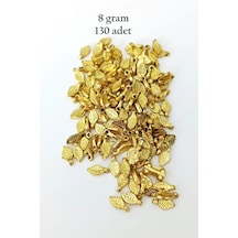 Oya Abiye Bileklik Kolye Pleksi Metalik Plastik Pul Altın Renk 8 Gram 130 Adet - Bnc475