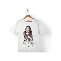 Selena Gomez Fotoğraf Tasarımlı Çocuk Tişört 001