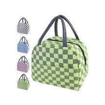 Ulzyvf Yeşil Yalıtımlı Tote Çanta, Su Geçirmez Seyahat Soğutucu, Piknik & Ofis İçin Kawaii Tasarım, Erkekler Ve Kadınlar İçin Estetik Çanta Açık Yeşil