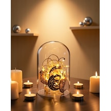 Minareli Hilal Led Işık Günışığı Sarı 12cm Diğer