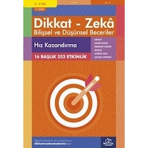 Dikkat Zeka - Bilişsel ve Düşünsel Beceriler 8-9 Yaş Hız Kazandırma 2.Kitap - Alison Primrose - Dikkat ve Zeka Akademisi