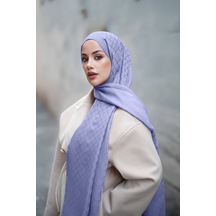 İmannooor Pencere Kafes Lavanta Ramy Jakar Şal 70x210