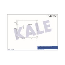 KALE OTO Radyatör 342055 Radyatör Nissan Qashqai - Qashqai  - 2 Al-Pl-Brz
