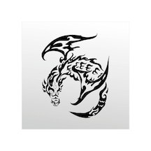 Folyo Sticker Ejderha Adkpquy446 130cm Uzunluk Siyah