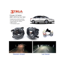 Citroen C4 Sedan 2007-2010 Beyaz Led Xenon Sis Farı Seti