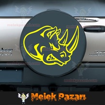 Gergedan Kafası Araba Sticker