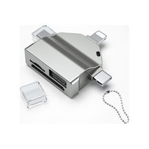 Büro Ev Ofis Cihazları İçin 7hub Flashdrive Card Reader