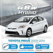 Toyota Uyumlu Prius Ön Silecek Takımı (2009-2014) RBW Hibrit
