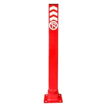 Otopark Yatar Direk Kilitli Yatar Park Bariyeri Kişisel Otopark Direği 60 Cm Kırmızı