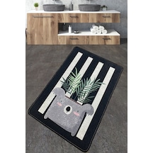 Rovio Banyo Halısı Djt 70x120 cm Banyo Halısı Paspas Yıkanabilir Kaymaz