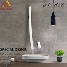 Banyo Lavabo Bataryası Modern Uzun Şelale Krom