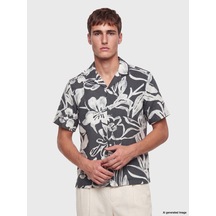Lcw Vision Siyah Regular Fit Desenli Erkek Gömlek