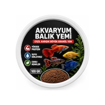 Tr Etçil Akvaryum Balık Yemi, Granül 500 800 Micron, Yüksek Proteinli%50, Hızlı Büyüme, Canlı Renk, Tüm Trop