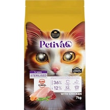 Kısırlaştırılmış Yetişkin Kediler İçin Tavuk Etli Kuru Kedi Maması 7 Kg, Tavuk