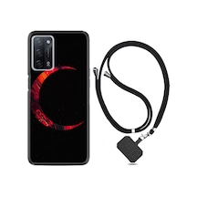 Oppo A55 Kılıf Boyun Askılı Red Moons 1747