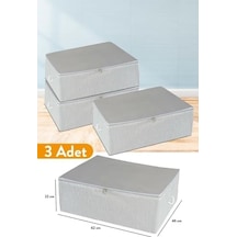 3 Adet - Büyük Boy Altı Çizgili Hurç 62 X 46 X 22 Cm