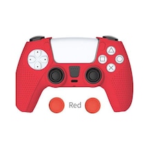 Ps5 Dualsense Kırmızı Silikon Kılıf + Analog Koruyucu