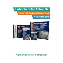 Citroen C5 1.6 Hdı Dizel Bosch Filtre Bakım Seti 2005-2008 Hava+yağ+yakıt+karbonlu Polen