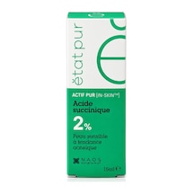 Etat Pur Pure Active Süksinik Asit %2 Hassas Ciltler İçin Akne Ve Leke Karşıtı Konsantre Bakım Serumu 15 Ml