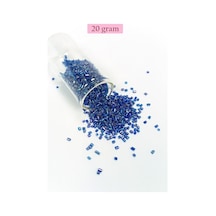 Kesme Cam Boncuk 2mm - 20 Gram - Koyu Mavi -bnc344