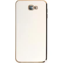 Flzdgnkr Newface Samsung Galaxy J7 Prime Kılıf Volet Silikon - Beyaz