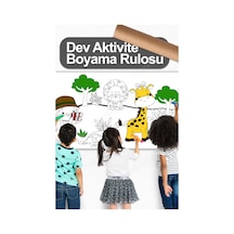 Melolisa Safari Temalı Bebek, Kreş Ve Çocuk Aktivite Ve Boyama Rulosu - Kids Coloring Roll