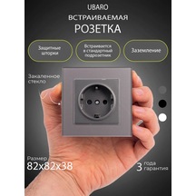 Tekli Camlı Priz, Koruyucu Kapaklarla