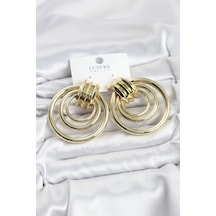 Mey İthalat Pirinç Gold Renk Halka Model Vintage Kadın Küpe - Özel Seri Meyeb696b3d6879c34691260eaee6 altın