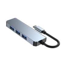 Type C 4 Port Usb 3.0 Hub Usb C Çoklayıcı Alüminyum Gövde