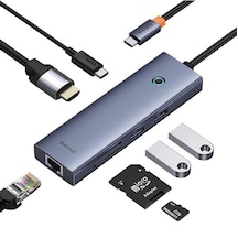 Baseus Pd 100w 7in1 Type-c To Dönüştürücü Hub Type-c To Hdmı4k 60hz Usb3.0 1000 Mbps Rj45 Ekran Paylaşma