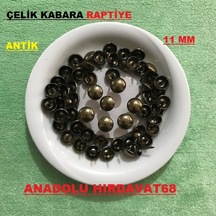Kabara Raptiye Koltuk Çivisi Antik Bronz Düz Çapı 11 MM 1000 Adet N11.16427