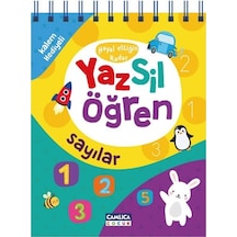 Hayal Ettiğin Kadar Yaz Sil Öğren - Sayılar - Kalem Hediyeli- Çamlıca Çocuk Yayınları