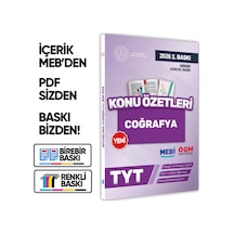 2026 YKS-TYT Mebi-ogm Coğrafya Pratik Konu Özet Kitabı Renkli A4 Boyut Görsel Destekli Baskı Ücreti