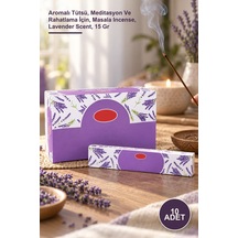 10 Adet Lavanta Masala Tütsü Aromalı Tütsü, Meditasyon Ve Rahatlama İçin, Masala Incense, Lavender Scent, 15 Gr