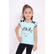 Toontoy Kids Toontoy Kız Çocuk Nakış Detaylı Tişört Açık Mint Yeşili Toontoy Kids Toontoy Kız Çocuk Nakış Detaylı Tişört Açık Mint Yeşili