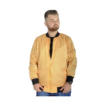 Mode Xl Erkek Kolej Mont Fermuarlı Jesica 22612 Sarı 001