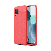 Huawei P40 Lite E Kılıf Zore Niss Deri Desenli Silikon Kılıf