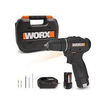 Worx Wx121 12volt/2.0ah Li-ion Çift Akülü Kömürsüz Profesyonel Şarjlı Darbeli Matkap + 5 Parça Aksesuar