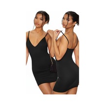 Fantezi Seksi Askılı Mini Elbise Hf101606 Siyah