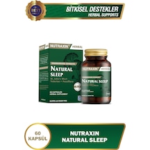 Nutraxin Naturel Sleep 60 Kapsül - Sarı Kantaron, Pasiflora, Kedi Otu