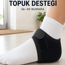 Topuk Koruyucu Destek Çorabı S Beden 36-40 Numara Cırtlı Esnek Tasarım