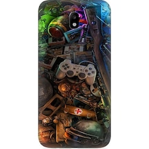 Samsung Galaxy J3 Pro Uyumlu Oyuncu Gamer Desenli Silikon Kılıf