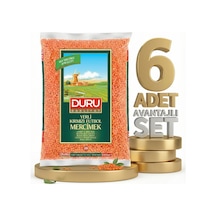 Duru Kırmızı Futbol Mercimek 6x1 Kg