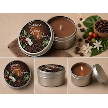 Kahve Kokulu Teneke Kutu Mum 110 Gr 10'li Paket