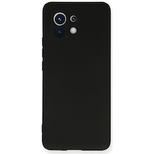 Xiaomi Mi 11 Kılıf Nano İçi Kadife Silikon - Siyah Diğer