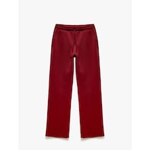 Koton Yüksek Bel Geniş Paça Cepli Beli Bağcıklı Spor Eşofman Altı Bordo 5sak40258nk Bordo