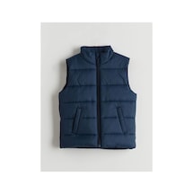 Lc Waikiki Lcw Kids Dik Yaka Erkek Çocuk Yelek Navy