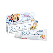 Rocs Kids 3-7 Yaş Meyve Külahı Tadında Florürsüz Diş Macunu - 45 G