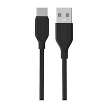 Yetty 2.4a 1m Type-c Kablo Siyah Ykb-03s Yerli Üretim