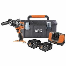 Aeg Bsb18c2bl-502tb Akülü Kömürsüz Darbeli Matkap 65nm 2x5.0ah 4935498181